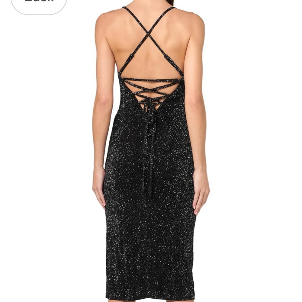 Speechless Women's Sleeveless Glitter Knit Slip Bodycon Dress